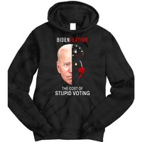 Biden Flation The Cost Of Stupid Voting Gas Funny Tie Dye Hoodie