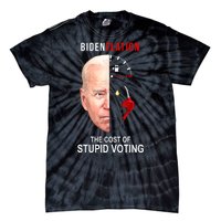 Biden Flation The Cost Of Stupid Voting Gas Funny Tie-Dye T-Shirt