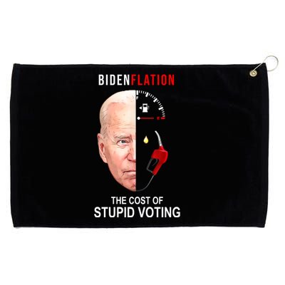 Biden Flation The Cost Of Stupid Voting Gas Funny Grommeted Golf Towel