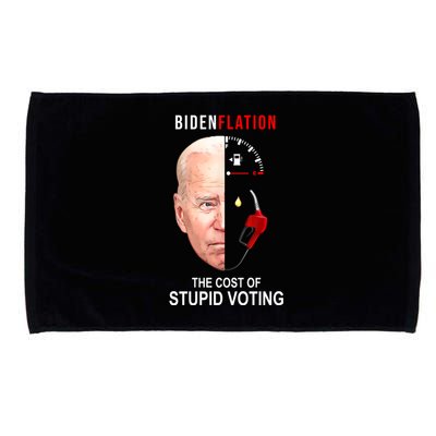 Biden Flation The Cost Of Stupid Voting Gas Funny Microfiber Hand Towel