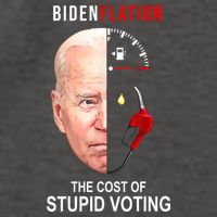 Biden Flation The Cost Of Stupid Voting Gas Funny Vector Backpack