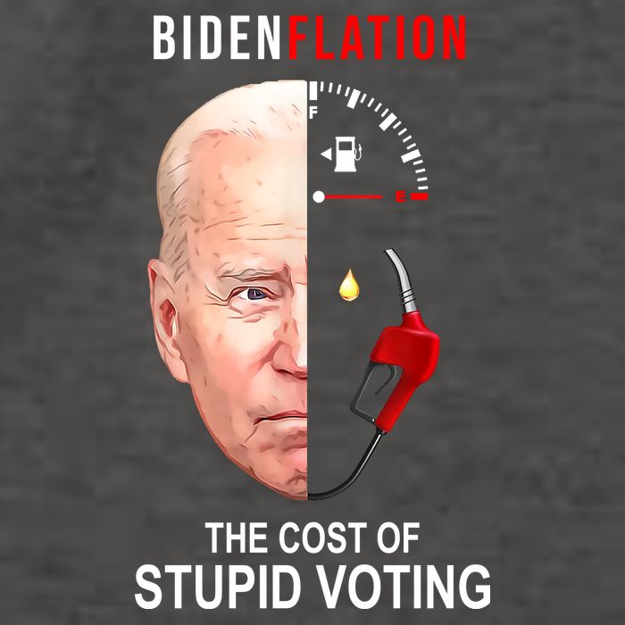 Biden Flation The Cost Of Stupid Voting Gas Funny Vector Backpack
