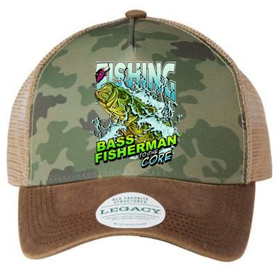 Bass Fisherman To The Core Legacy Tie Dye Trucker Hat