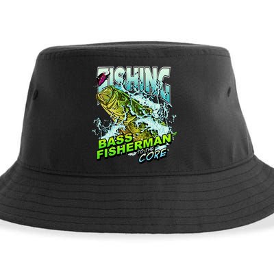 Bass Fisherman To The Core Sustainable Bucket Hat