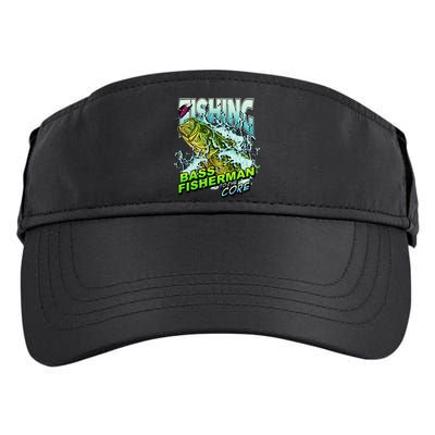 Bass Fisherman To The Core Adult Drive Performance Visor