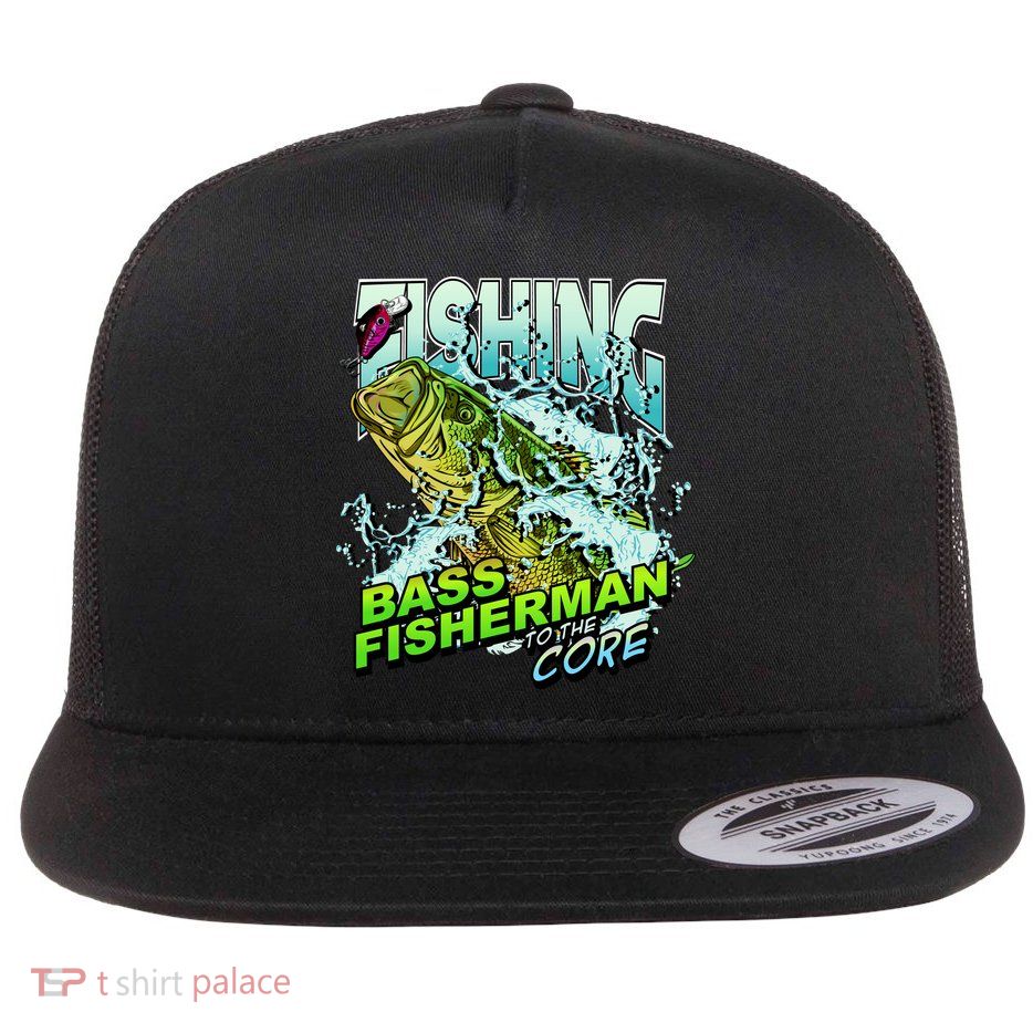 Bass Fisherman To The Core Flatbill Hat