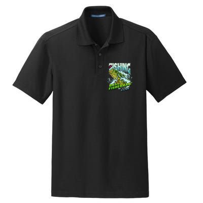 Bass Fisherman To The Core Dry Zone Grid Polo