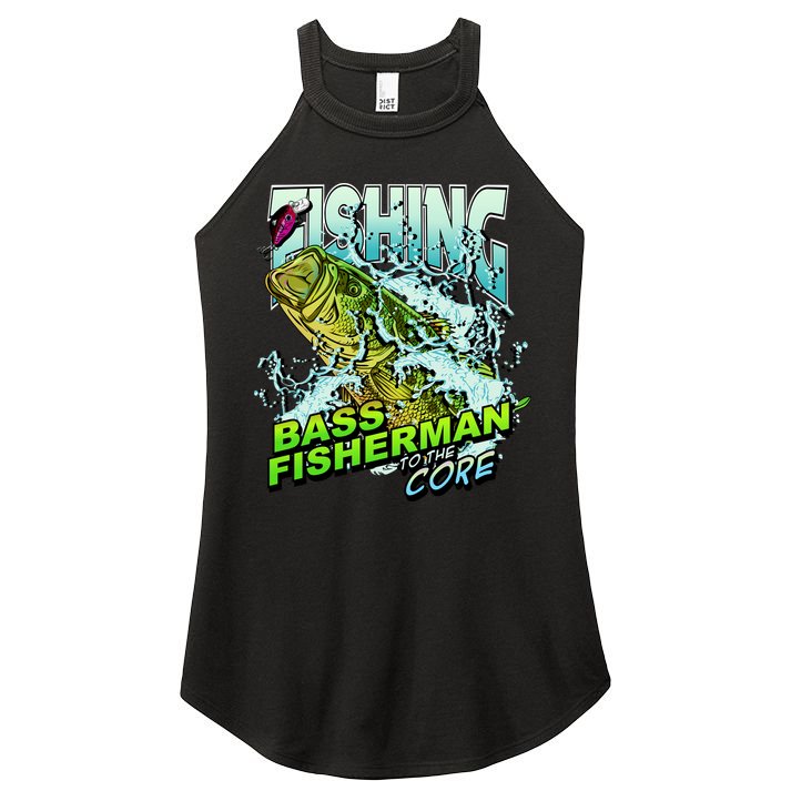 Bass Fisherman To The Core Women's Perfect Tri Rocker Tank