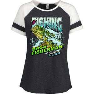 Bass Fisherman To The Core Enza Ladies Jersey Colorblock Tee