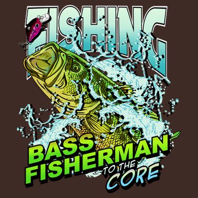Bass Fisherman To The Core T-Shirt