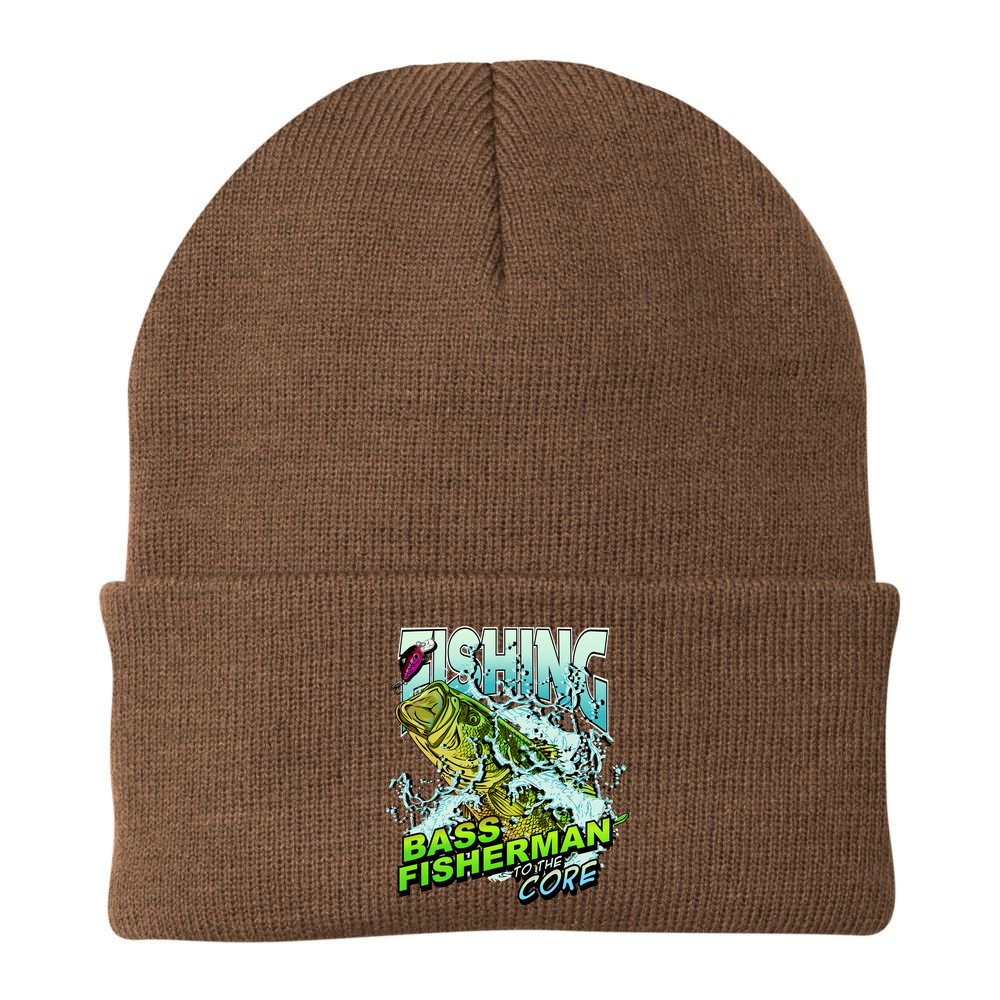 Bass Fisherman To The Core Beanie