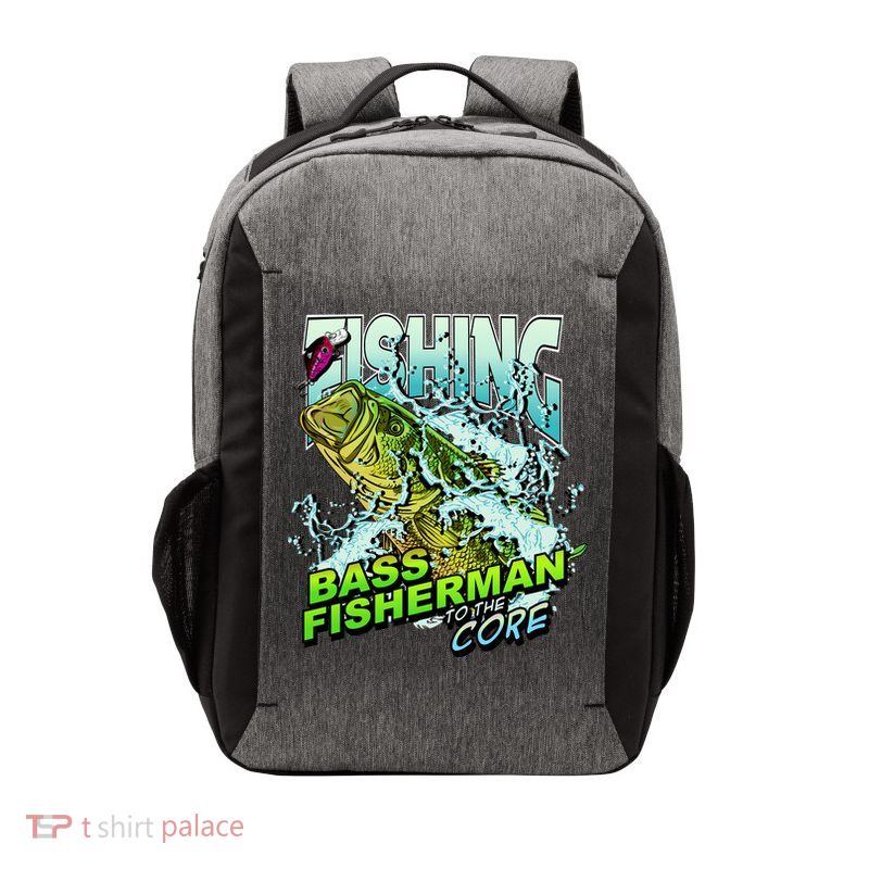 Bass Fisherman To The Core Vector Backpack