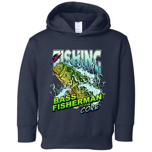 Bass Fisherman To The Core Toddler Hoodie