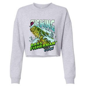 Bass Fisherman To The Core Cropped Pullover Crew