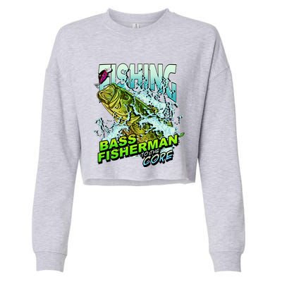 Bass Fisherman To The Core Cropped Pullover Crew