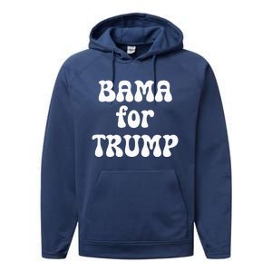 Bama For Trump Alabama Election Conservative Jd Vance Performance Fleece Hoodie