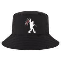 Bigfoot Firefighter Thin Red Line Flag For Dad And Mom Cool Comfort Performance Bucket Hat