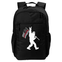 Bigfoot Firefighter Thin Red Line Flag For Dad And Mom Backpack