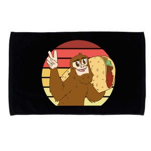 Big Foot Taco Peace Out Sunset Microfiber Hand Towel