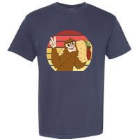 Big Foot Taco Peace Out Sunset Garment-Dyed Heavyweight T-Shirt