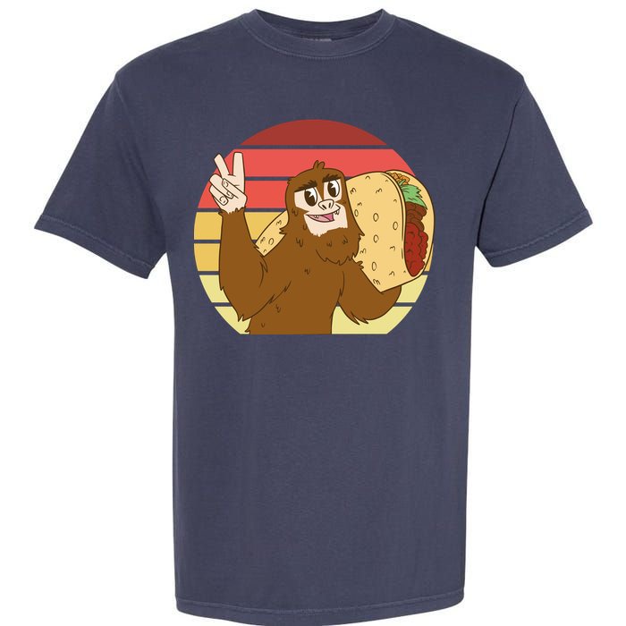 Big Foot Taco Peace Out Sunset Garment-Dyed Heavyweight T-Shirt