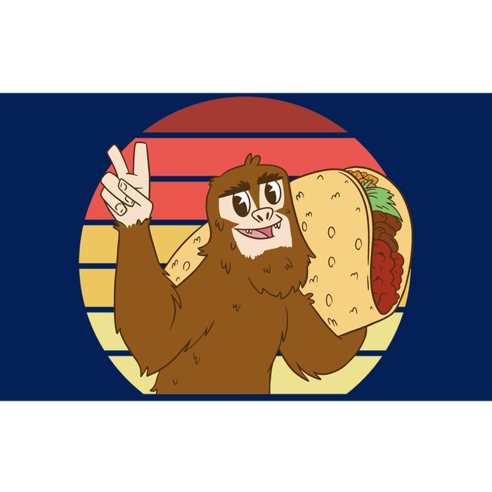 Big Foot Taco Peace Out Sunset Bumper Sticker