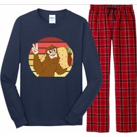 Big Foot Taco Peace Out Sunset Long Sleeve Pajama Set