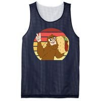 Big Foot Taco Peace Out Sunset Mesh Reversible Basketball Jersey Tank