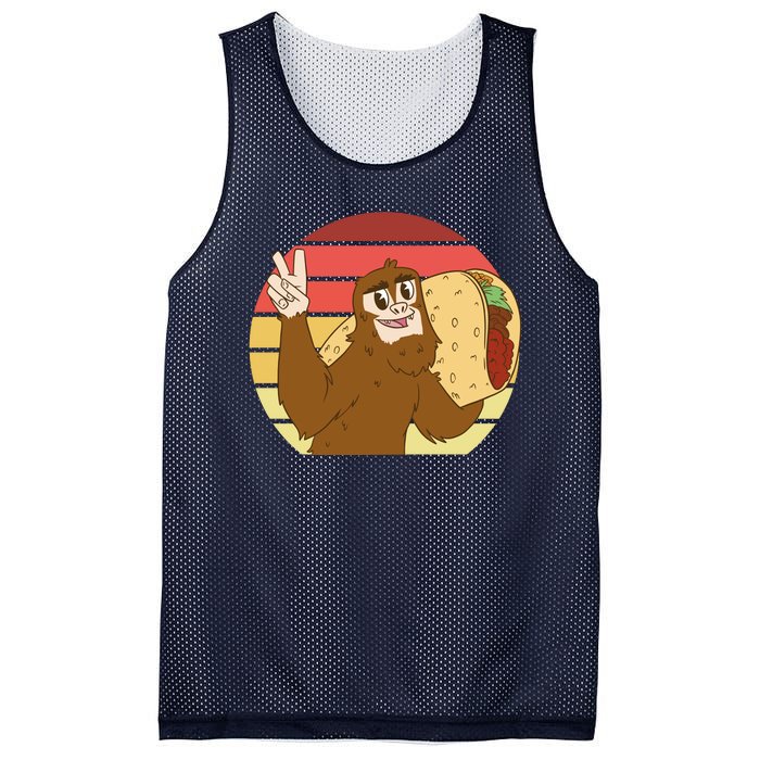 Big Foot Taco Peace Out Sunset Mesh Reversible Basketball Jersey Tank