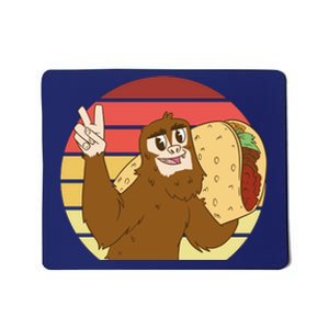 Big Foot Taco Peace Out Sunset Mousepad