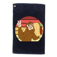 Big Foot Taco Peace Out Sunset Platinum Collection Golf Towel