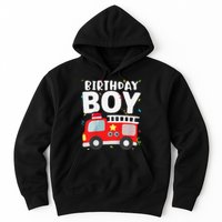 Birthday Fire Truck Party Firefighter Theme Hoodie