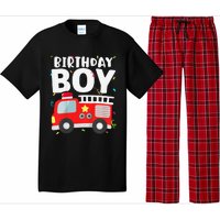 Birthday Fire Truck Party Firefighter Theme Pajama Set