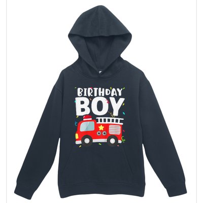 Birthday Fire Truck Party Firefighter Theme Urban Pullover Hoodie