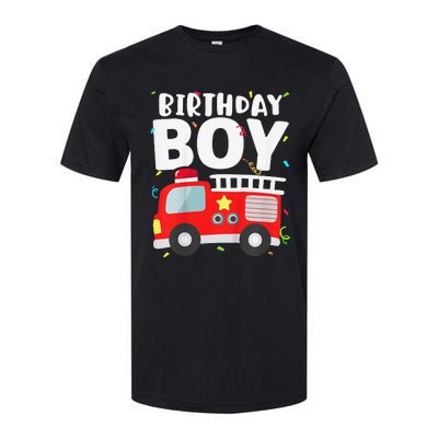 Birthday Fire Truck Party Firefighter Theme Softstyle CVC T-Shirt