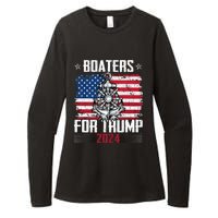 Boaters For Trump 2024 Republican Boat Parade Vintage Womens CVC Long Sleeve Shirt