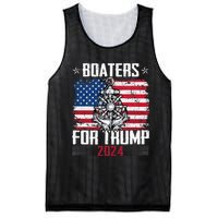 Boaters For Trump 2024 Republican Boat Parade Vintage Mesh Reversible Basketball Jersey Tank