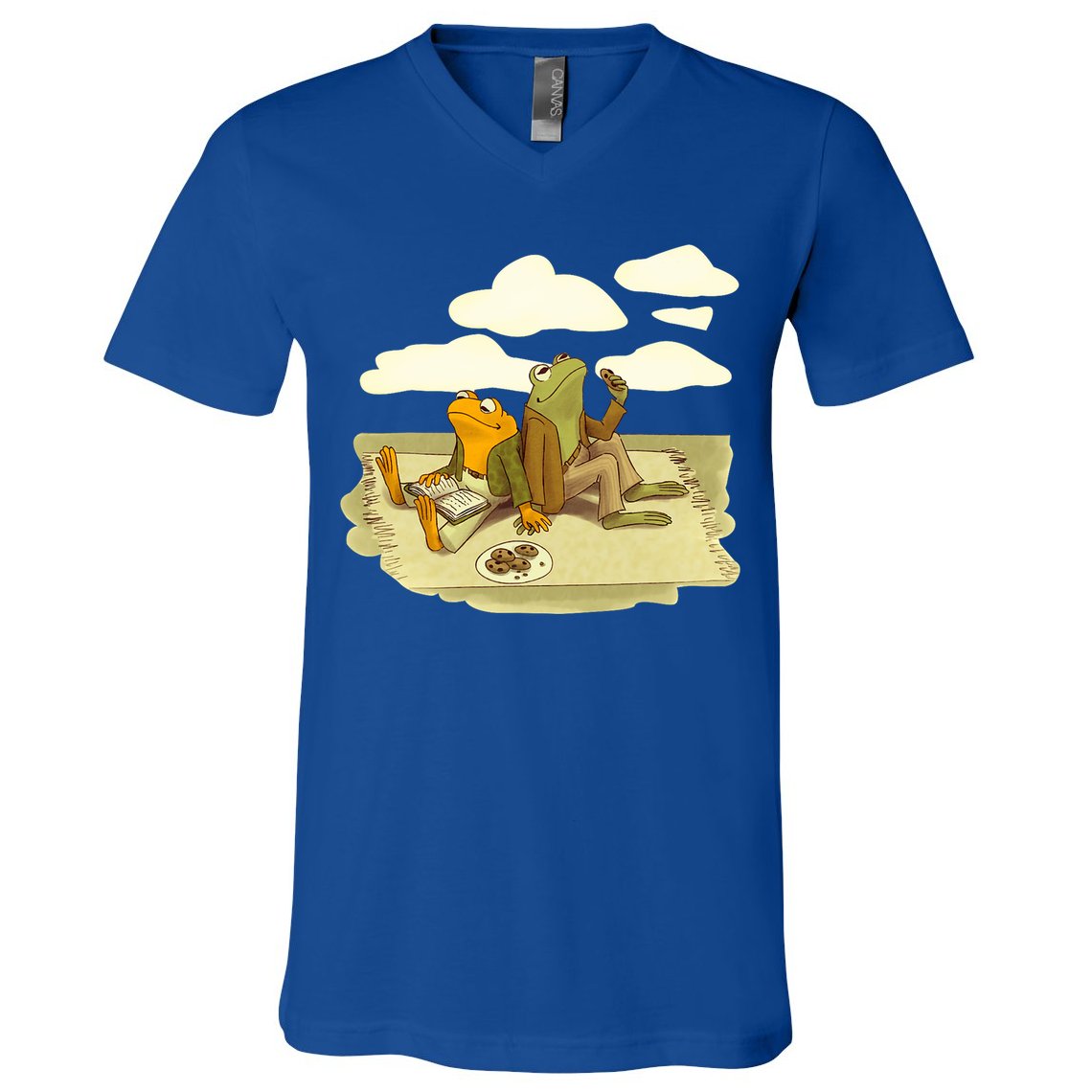Book Frog Toad  V-Neck T-Shirt