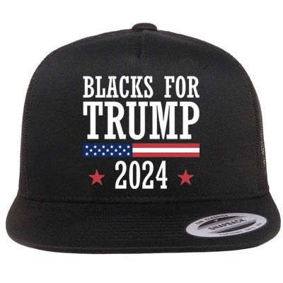 Blacks For Trump 2024 Presidential Election Republican Flatbill Hat