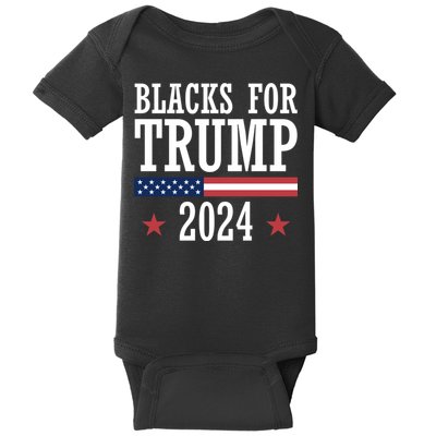 Blacks For Trump 2024 Presidential Election Republican Baby Bodysuit