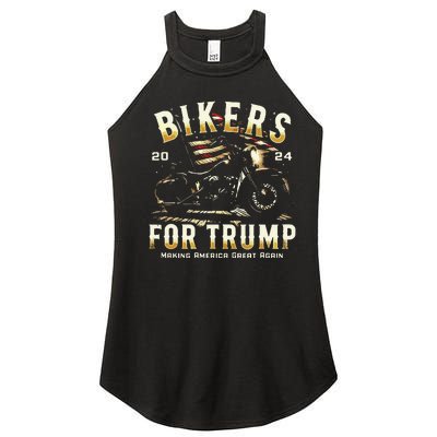 Biker For Trump 2024 Women’s Perfect Tri Rocker Tank