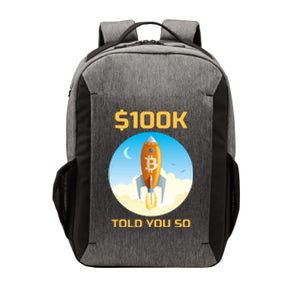 Bitcoin Funny Told You So $100k Vector Backpack