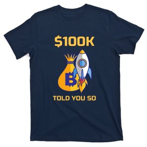 Bitcoin Funny Told You So $100k T-Shirt