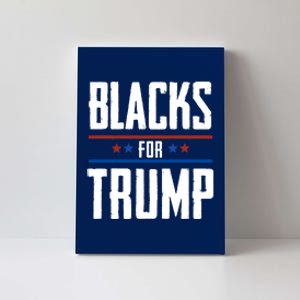 Black For Trump 2024 Canvas