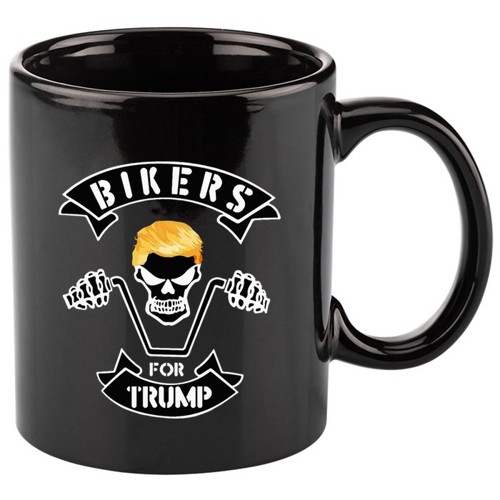Bikers For Trump 11oz C Handle Ceramic Mug
