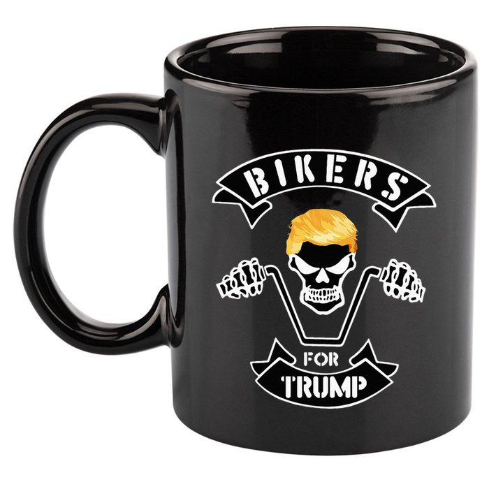 Bikers For Trump 11oz C Handle Ceramic Mug