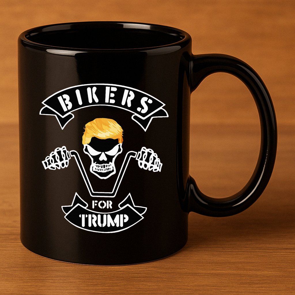Bikers For Trump 11oz C Handle Ceramic Mug