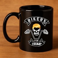 Bikers For Trump 11oz C Handle Ceramic Mug