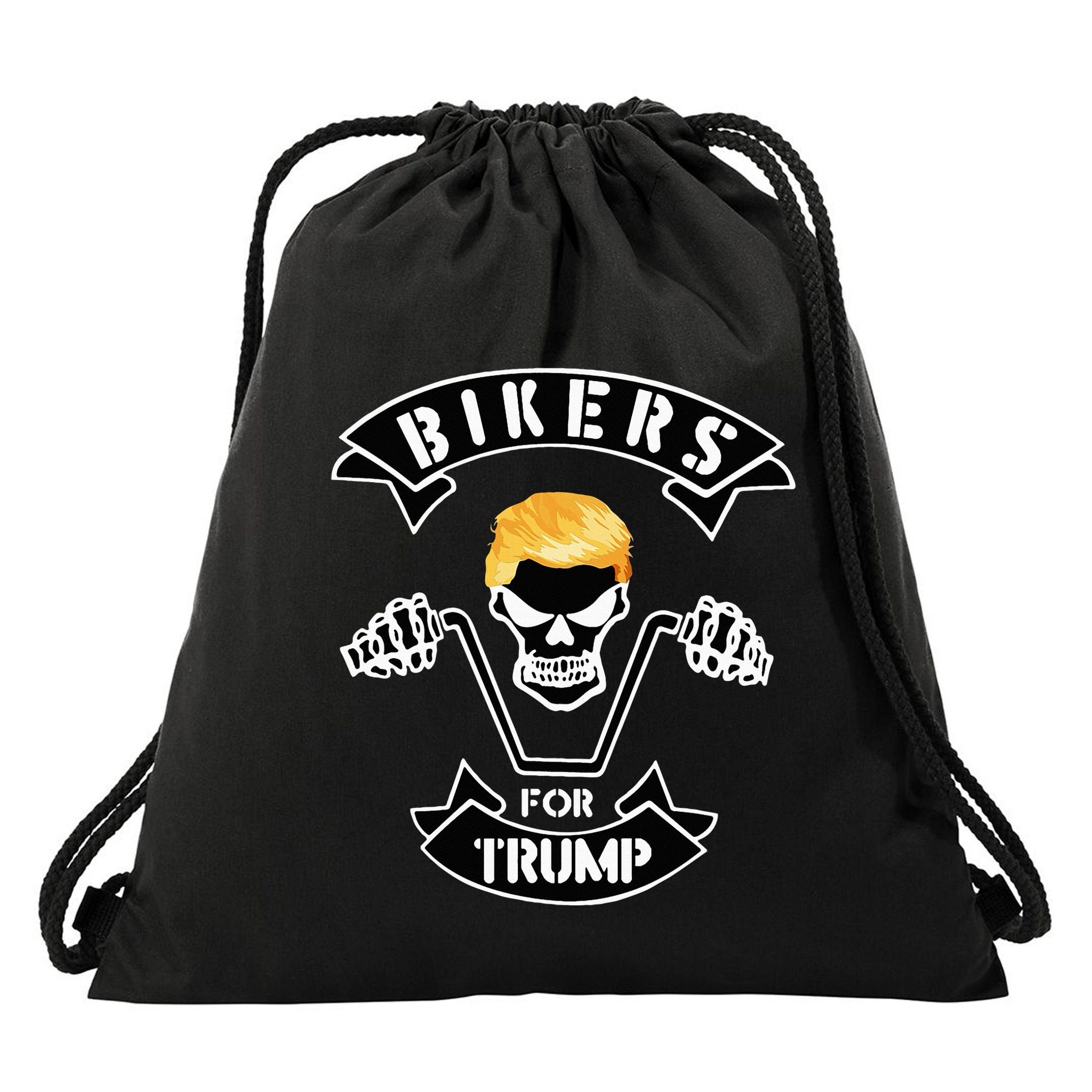 Bikers For Trump Drawstring Bag