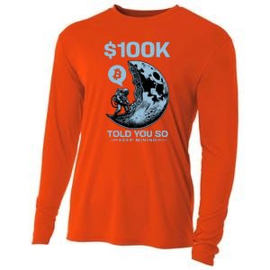 Bitcoin Funny Told You So $100k Cooling Performance Long Sleeve Crew